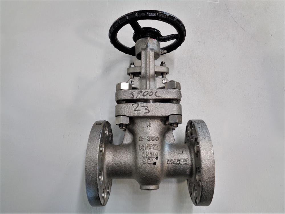 Kitz 2" 300# CN7M Gate Valve 300UMHACNT